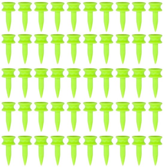 Dailygoods- Golftees 50 stuks - Onbreekbare Kunststof - Duurzaam - 2,54 cm - Geschikt voor Training - Eenvoudig Inbrengen - Golfaccessoires van Dailygoods