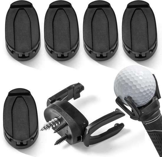 Dailygoods - Opvouwbare Plastic Golfbal Pick Up Retriever Grabber Klauw Zuignap Sucker Accessoires Golf Ball Picker Bovenste voor Putter Grip Back Saver Tool voor Golfer 6 Pack van Dailygoods