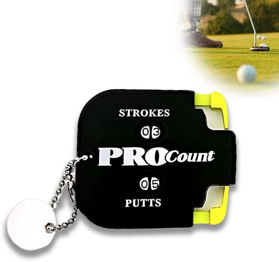 Dailygoods- Puntenteller Compact - Golfclubteller - Slagteller - Handteller - Duurzaam ABS - Eenvoudige Reset - Golfteller