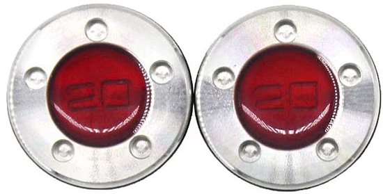 Dailygoods- Puttergewichten 20g - 2 Stuks - Hoogwaardige Metalen Gewichten - Rubberen Ringen - Slijtvast - Waterdicht - Golfgewichten van Dailygoods