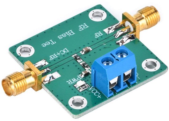 Dailygoods - RF Microwave Versterker - SMA-K Verbinding - Laag Invoerverlies - 10-6000MHz - Signaalversterker - Geschikt voor RF toepassingen - Zwart