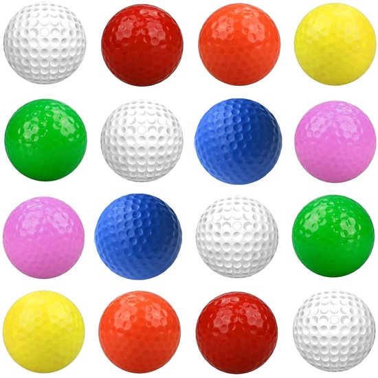 Dailygoods - Schuimrubber Golfballen voor Oefeningen, Set van 16 Stuks