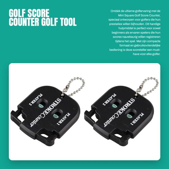 Dailygoods- Scorecounter Dubbel Digitaal - Golf Score Teller - Compact en Lichtgewicht - Tot 99 Tellingen - Inclusief 2 Stuks - Hoogwaardige Kunststof van Dailygoods