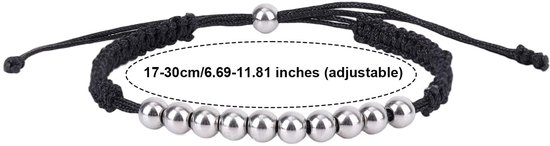 Dailygoods- Scoreteller Armband - Roestvrij Staal - Verstelbaar - Golf Slagenteller - 10 Kralen - Comfortabele Pasvorm - Golfarmband van Dailygoods
