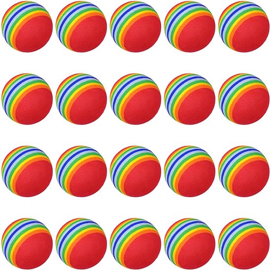 Dailygoods - Set van 20 Schuimgolf Oefenballen voor Binnen- en Buitentraining