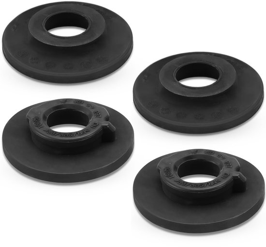 Dailygoods- Veerschotel Aanslagbuffer - Veeronderlegger Achteras - Rubberlager - Veerrubber - 4 Stuks - Corrosiebestendig en Slijtvast van Dailygoods