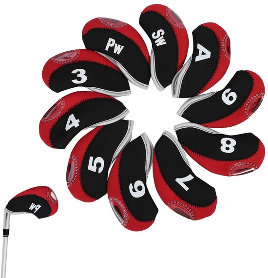 Dailygoody - Golftangen Cover - Waterdichte Golf Club Hoofd Covers - Bescherming voor Golfclubs - 10 stuks - Duurzaam Golfaccessoire - Geschikt voor d...