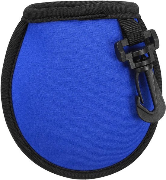 Daity Golfbalbak - golfreinigingshanddoek - met haak - golfaccessoires - unisex draagbaar - blauwe golftas 9 x 9 cm - golfbalreinigingszak van Merkloos