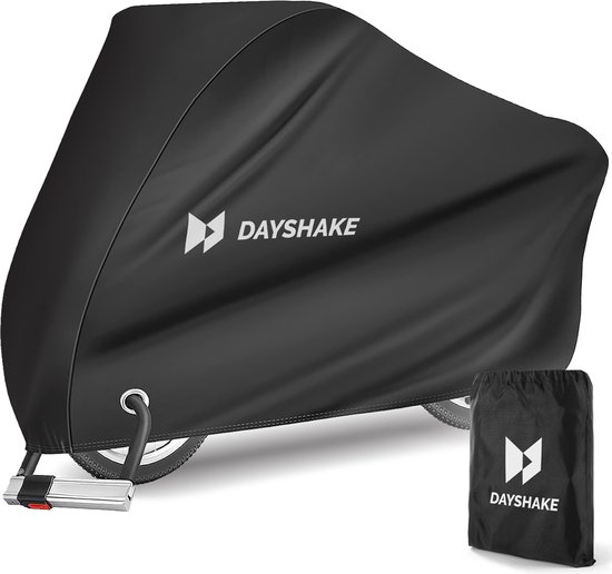 Dayshake Fietshoes voor 1 / 2 Fietsen - Luxe Fiets Hoes - Waterdicht 210D Polyester Zwart - Inclusief opbergzak van Dayshake