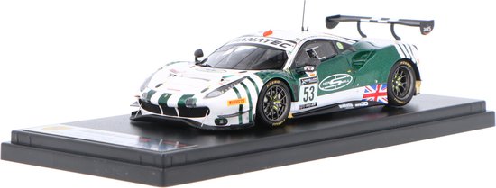De 1:43 Diecast Modelauto van de Ferrari 488 GT3 AF Corse #53 van de 24H Spa 2021. De rijders waren D. Cameron / R. Mastronardi / M. Griffin en M. Molina. De fabrikant is Looksmart. van Looksmart