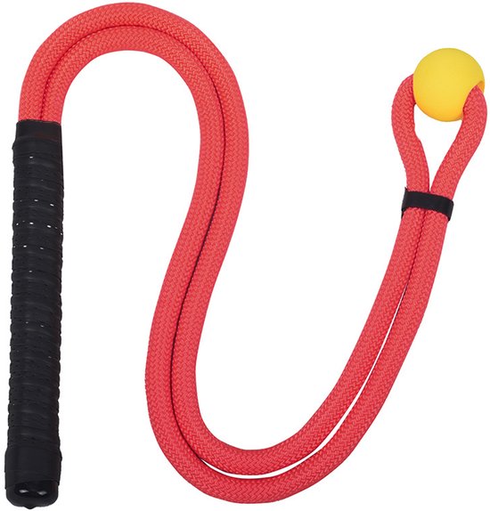 De Red Golf Rope Swing Trainer is een professioneel trainingshulpmiddel dat is ontworpen om de swingsnelheid, het ritme, de flexibiliteit en de kracht te verbeteren. Geschikt voor warming-ups en oefeningen, van Merkloos