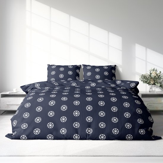 Dekbedovertrek Flanel - Winter - 240 x 220 cm - Lits-Jumeaux - Flake van Sleeptime