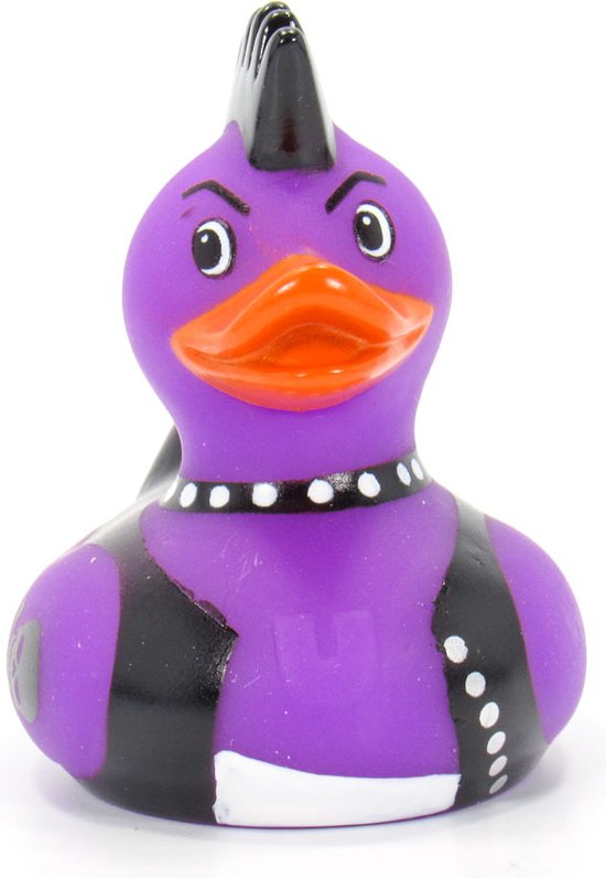 Deluxe Mini Punk Rocker Duck van Bud Duck: Mooiste Design badeend ter Wereld van Deluxe