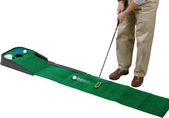 Deluxe Putting Mat voor Hazard Golf - Groen van Merkloos