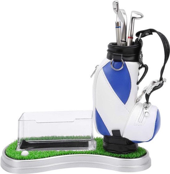 Desktop Gift Souvenir Gegraveerde Geschenken Toernooi Geschenken Souvenir Items Aangepaste Golf Herinneringen Pennenhouder Set Gepersonaliseerde Golf Herinneringen