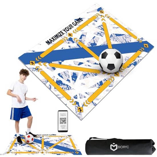 Diatomea Trainingsmat voor Voetbaltraining met Antislip Design en Trainingsvideo's