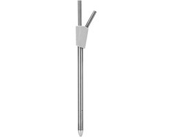 Differentiële Luchtsnelheidsbuis - Pitotbuis Meter - Luchtsnelheid Meten - Duurzame Metalen Constructie - 12 x 9 x 1 cm - Zilver