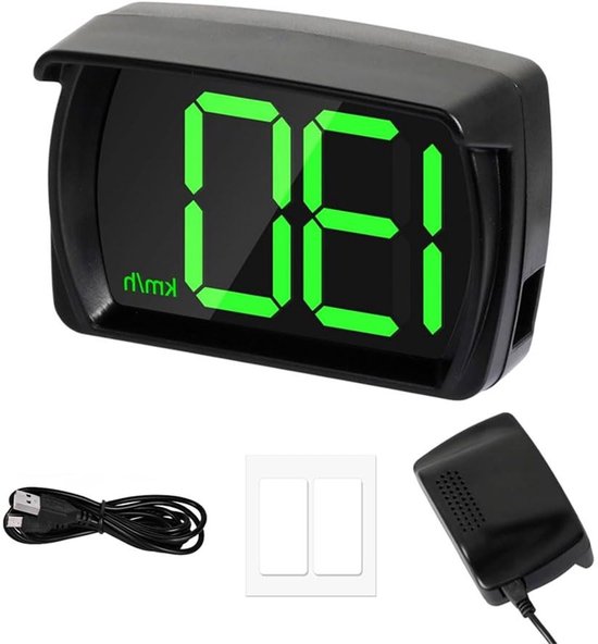 Digitale Autosnelheidsmeter met GPS, 2.8 inch Head-Up Display, Snelheidsweergave voor Alle Voertuigen, Eenvoudige USB Aansluiting en Installatie