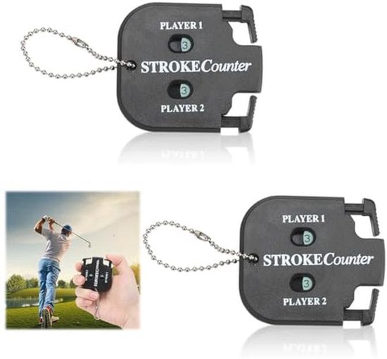 Digitale Golfpoortmeter voor 2 Spelers - Draagbaar en Lichtgewicht - Ideaal voor Golf en Balspelen van Merkloos