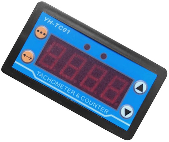 Digitale Snelheidsmeter - Toerenteller Teller - Snelheid Meten - Hoge Nauwkeurigheid - 765 Mm Gat - Zwart
