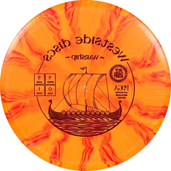 Disc Golf Midrange - Vliegende Schijf - Sport Training - Controleerbare Vliegcurve - 210mm Diameter - Oranje