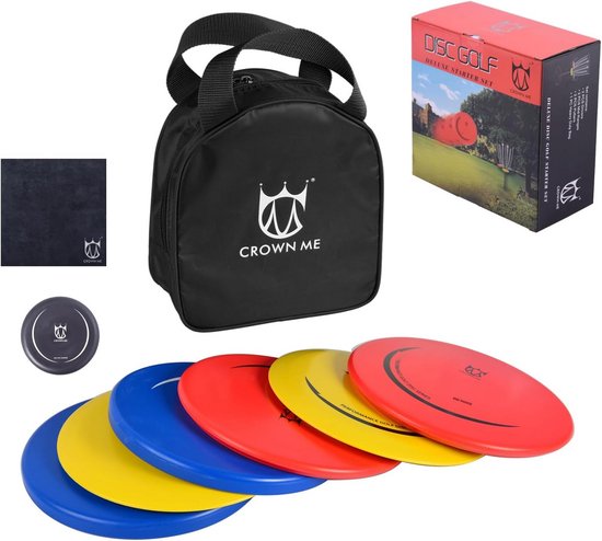 Disc Golf Set met 6 Schijven en Draagtas