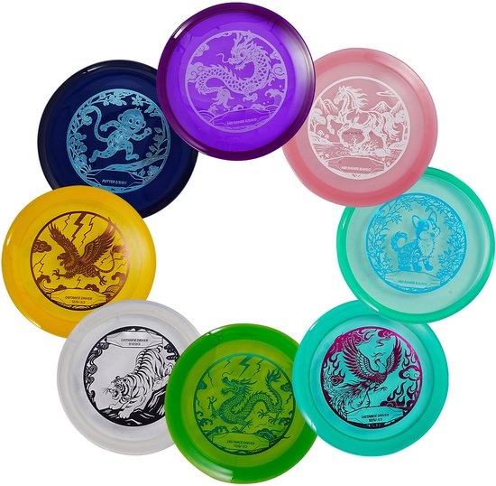 Discgolfset, 8-Delige Startset, Flying Discs voor Beginners, Inclusief Putter, Middenklasse En Driver, Pdga-Gecertificeerd, Ideaal voor Buitenactiviteiten In Achtertuinen, Stranden, Parken En Gazons van Merkloos