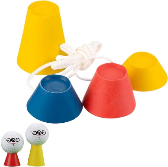 Diverse Golf Tees in Verschillende Hoogtes en Kleuren voor Winterse Golfdagen en Driving Range Oefeningen van Merkloos