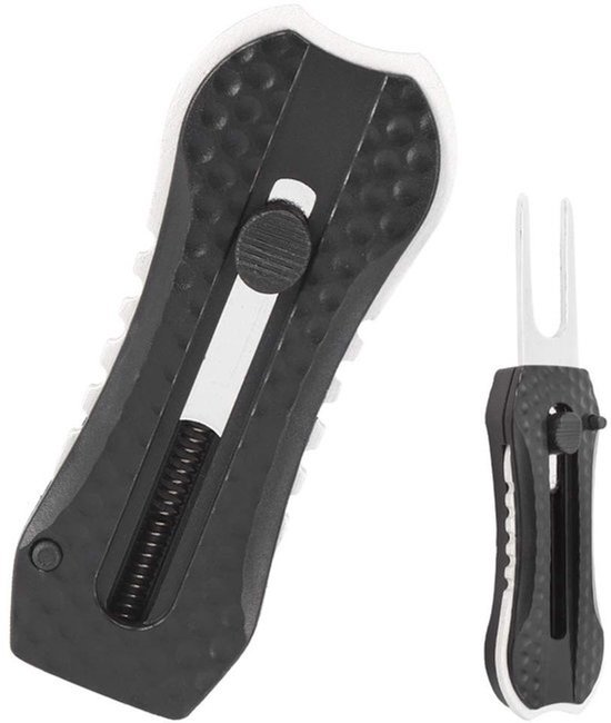 Divot Tool - Roestvrij Staal - Opvouwbaar - Lichtgewicht - Golf Accessoire - Multifunctioneel Gebruik