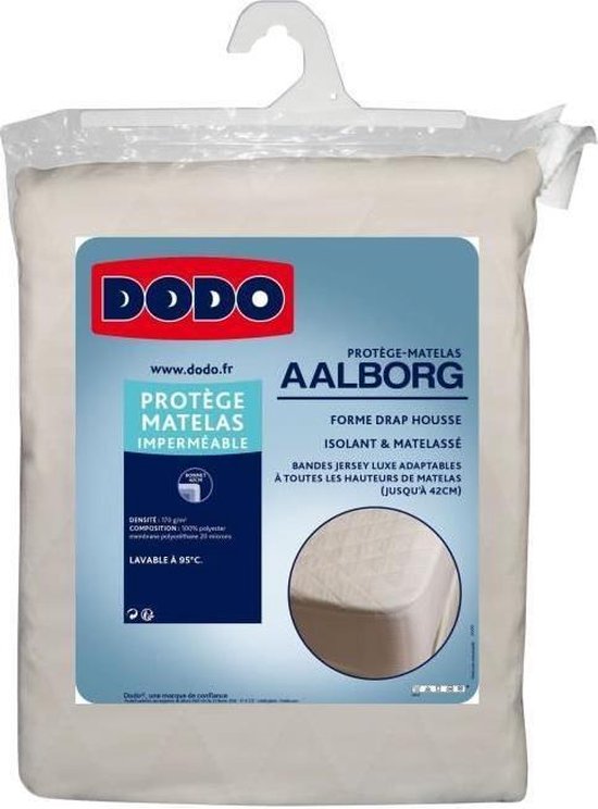 DODO Protege-matras Aalborg - Gewatteerd en waterdicht - 180x200 cm van DODO