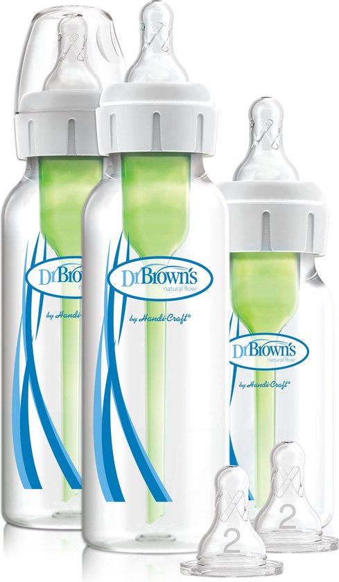 Dr. Brown's Options+ Anti-Colic Starterset - Smalle halsfles van Dr. Brown's