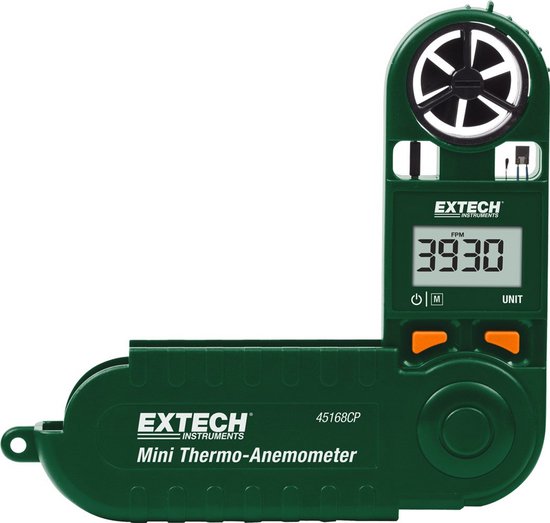 Draagbare Digitale Anemometer met Kompas en Temperatuurmeting van Merkloos