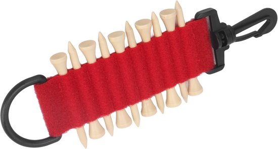 Draagbare Golf Tee Houder Nylon met Haak - Compacte Opbergtas voor 10 Tees