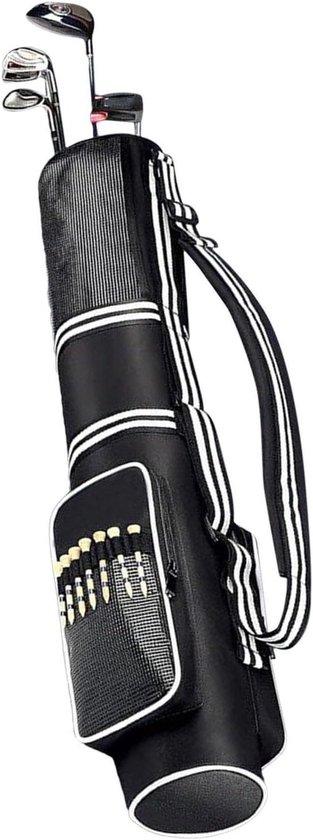 Draagbare Golfclubtas - Golftas Opvouwbaar - Golf Sporten - Waterdicht Lichtgewicht - Houdt 3-9 Clubs - Zwart