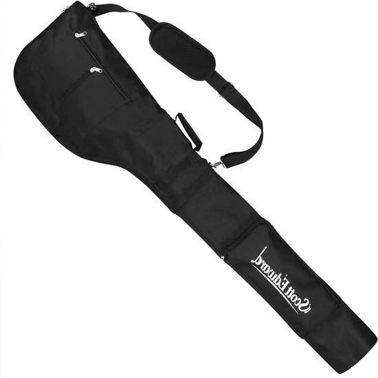 Draagbare Golftas - Oefentas Lichtgewicht - Golf Training - Waterdicht Krasbestendig - Ruim 7-12 Clubs - Zwart