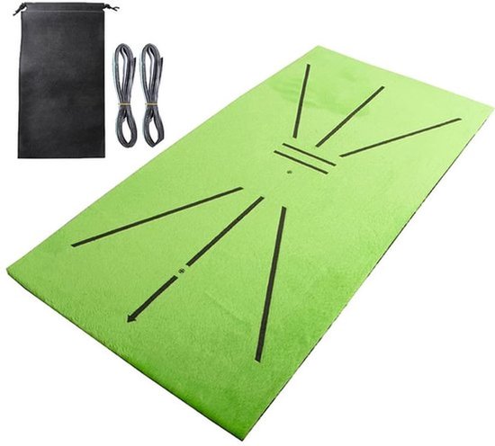 Draagbare Mini Golf Trainingsmat voor Swingdetectie, Golf Trainingshulpmiddel voor Thuis, Kantoor, Buiten, 30,5 x 61 cm