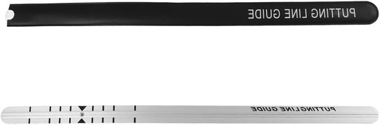 Draagbare Putter Ruler voor Precisie en Oefening, Aluminium Alignment Rail voor Putting Green en Golftraining