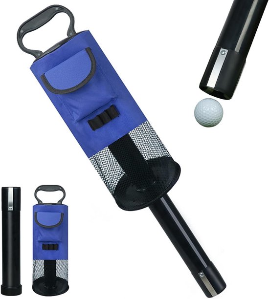 Draagbare Rits Afneembare Golf Shag Bag voor 70 Ballen - Ideaal voor Oefeningen, Sportaccessoires met Pocket & Tee Houder