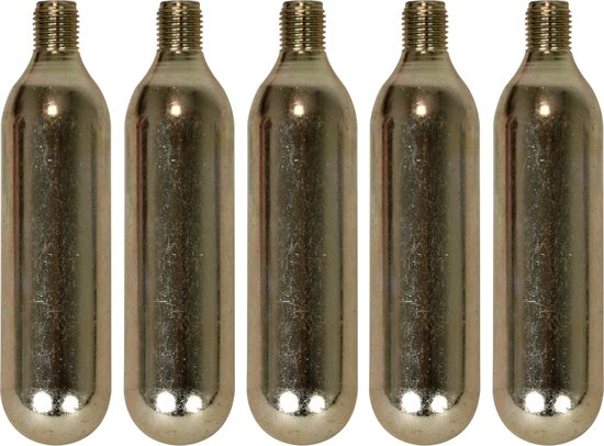 Dresco Co2 Patroon 16 Gram Staal Zilver 5-delig van Dresco