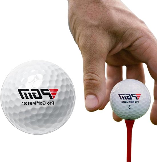 Drielaagse Golfbal - Oefenbal Golf - Golf Training - Stabiele Controle - 45g - Wit