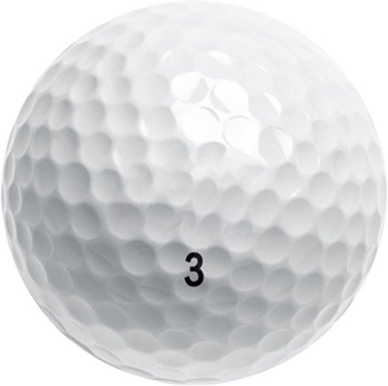 Drielaagse golfbal - Oefenbal golf - Golf training - Verbeterde balcontrole - 42.7 mm - Wit