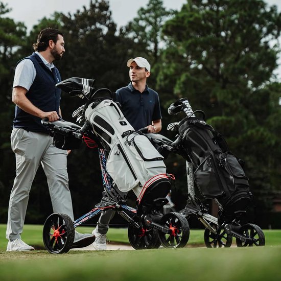 Driewiel Golfkar - Inklapbare Push Cart met Automatisch Openingsmechanisme van Merkloos