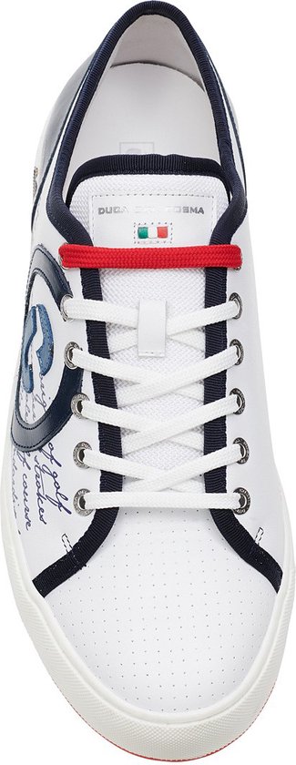 Duca Del Cosma - Florida - Heren Golfschoen - Wit/blauw - Maat 46 van Duca Del Cosma