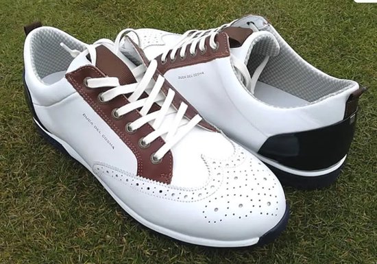 DucaDel Cosma - Camelot - Heren Golfschoen - Cremewit - Maat 45 van Merkloos