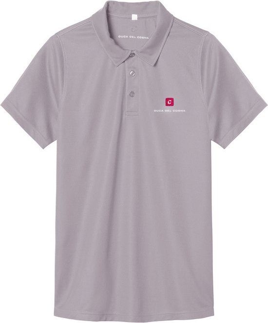 DucaDelCosma - Heren Golfpolo - Grijs - Maat XL van DucaDelCosma
