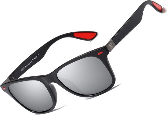 DUCO Retro Sunglasses for Men and Women for Driving, Cycling, Fishing, Golf., Black Merkur - ShopVlot