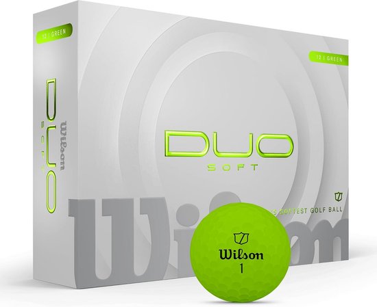 Duo Soft Golfballen - Groen - 24 Stuks - Hoge Afstand van Merkloos