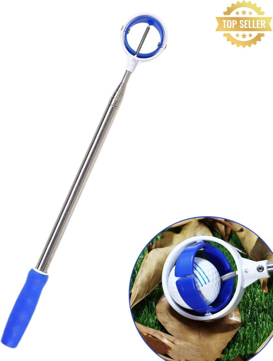Duurzame Golfbalhengel - 3.65 meter uitgeklapt - 0.50 meter ingeklapt - Ball retriever - Golfaccesoires - Golfhengel - Golfbal hengel - Golf hengel van Merkloos