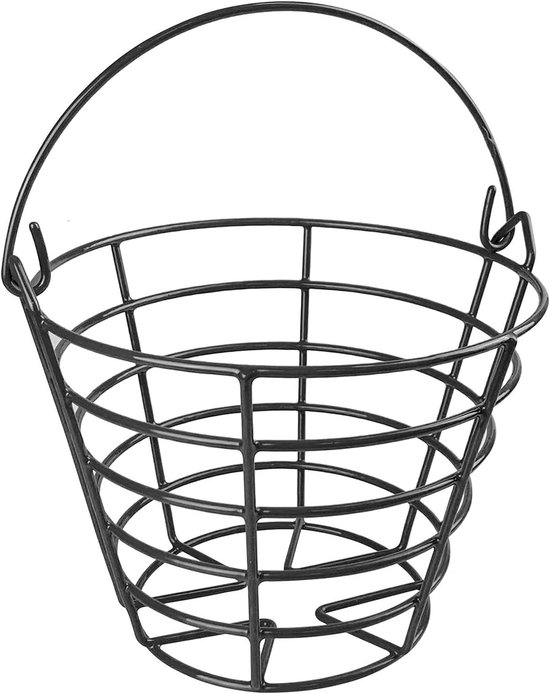 Duurzame metalen golfbal emmer voor 50 golfballen - Ideaal voor opslag en transport van golfaccessoires van Merkloos