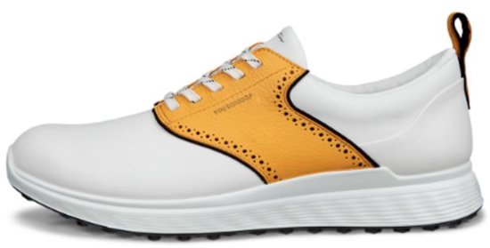 Ecco M Golf S-Casual Heren Golfschoenen Wit Geel Zwart van Merkloos